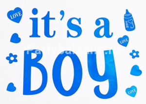 Sticker Tematic Gender Reveal