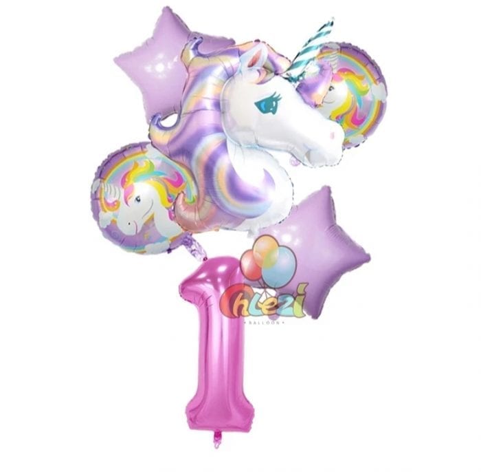 SET UNICORN CU CIFRA 1 - 100 CM
