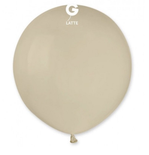 BALON LATEX JUMBO 50 CM - SAND WHITE LATTE COD 084