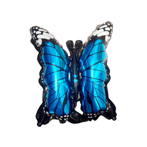 MINI BALON FOLIE FLUTURE ALBASTRU,NEGRU,ALB