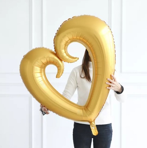 BALON FOLIE INIMA AURIE 100 CM