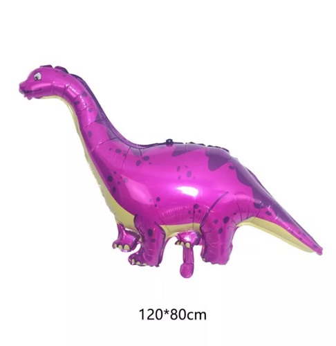 BALON FOLIE DINOZAUR ROZ - 120 CM