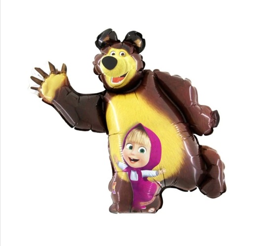 BALON FOLIE FIGURINA MASHA SI URSUL 90 CM