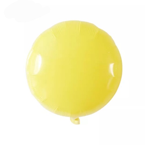 BALON FOLIE ROTUND GALBEN MACARONS 45 CM