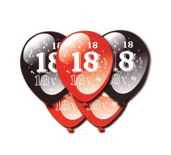 SET 10 BALOANE LATEX MAJORAT ,18 ANI ROSU SI NEGRU