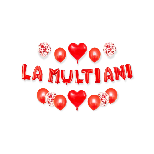 SET ARANJAMENT BALOANE LA MULTI ANI - ROSU