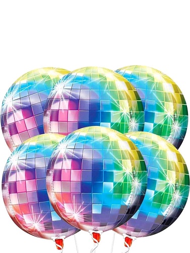 BALON FOLIE ORBZ DISCO MULTICOLOR 55 CM