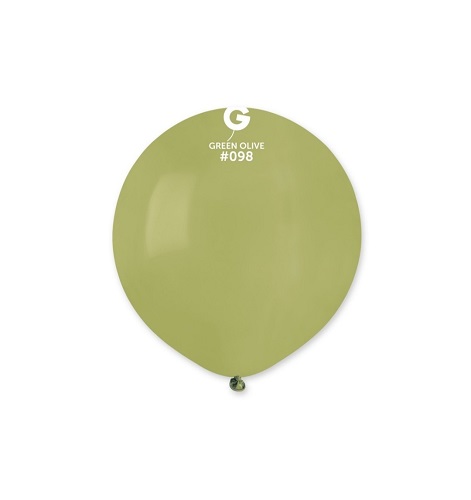 BALON LATEX JUMBO GREEN OLIVE COD 098 - 50 CM