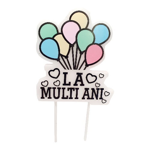 LUMANARE TORT LA MULTI ANI CU BALOANE
