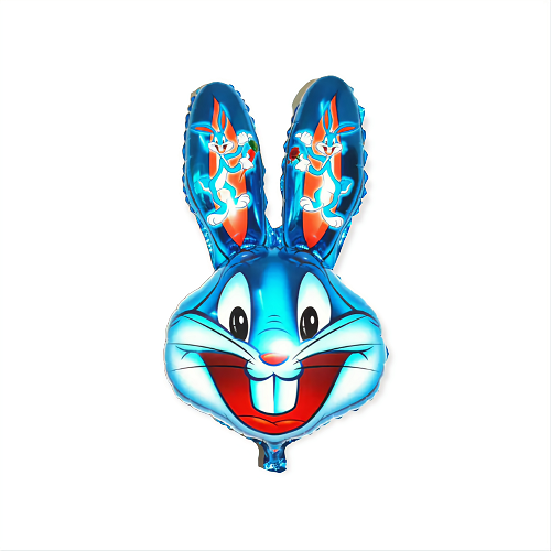 BALON FOLIE IEPURE BUGS BUNNY ALBASTRU 80 CM