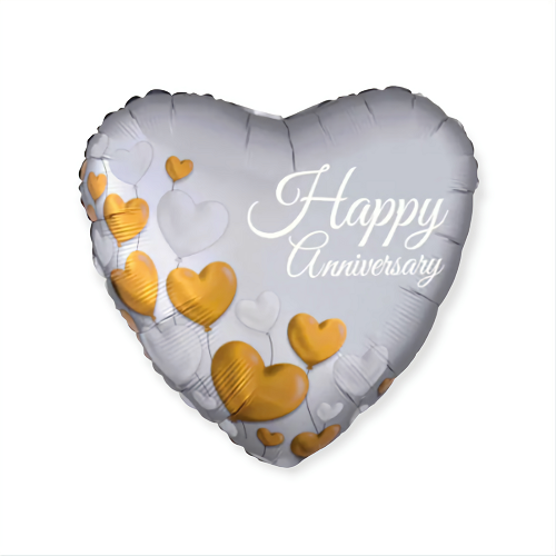 BALON FOLIE INIMA HAPPY ANNIVERSARY 45 CM