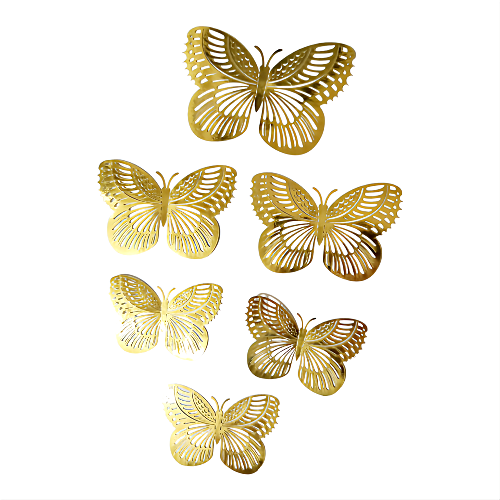 SET 12 FLUTURI AURII 3D - MODEL 6