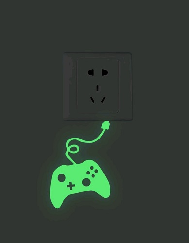 STICKER DECORATIV PENTRU INTRERUPATOR SI PRIZA - GAME FOSFORESCENT