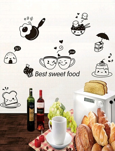 STICKER DECORATIV PENTRU PERETE - BEST SWEET FOOD
