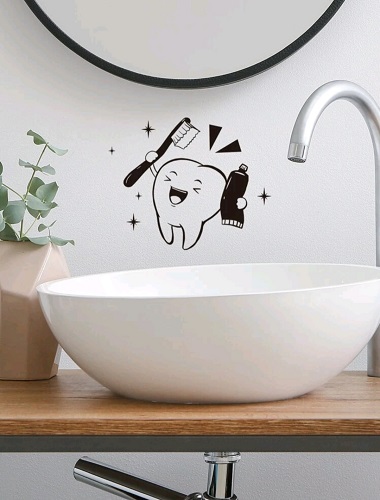 STICKER DECORATIV PENTRU PERETE - BRUSH TEETH MODEL 2