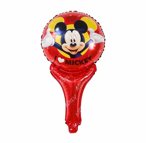 BALON FOLIE CU TIJA MICKEY MOUSE 50 CM