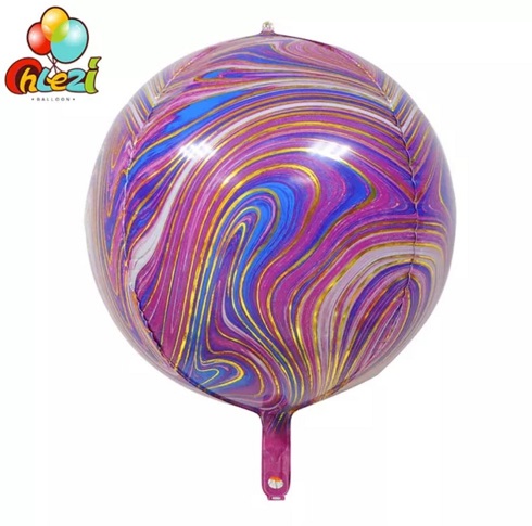BALON FOLIE SFERA - ORBZ DEGRADE MOV MARMORAT 60 CM