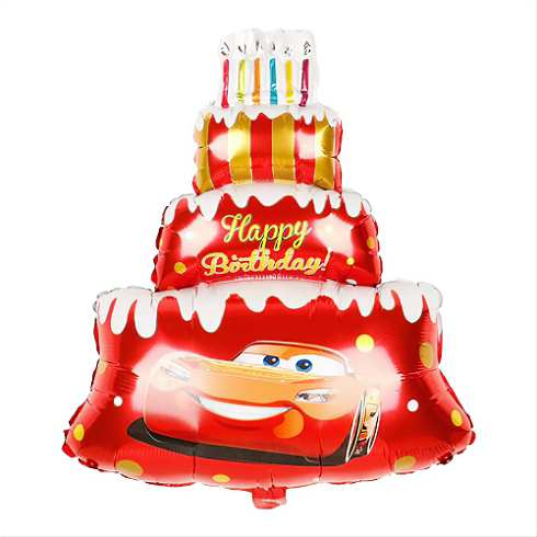 BALON FOLIE TORT , PERSONAJ CARS 82 CM
