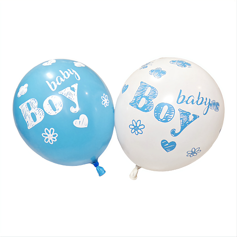 SET 10 BALOANE LATEX - MODEL BABY BOY 26 CM