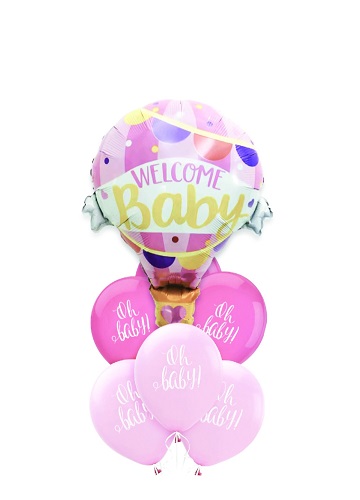 SET 6 BALOANE FOLIE SI LATEX - WELCOME BABY