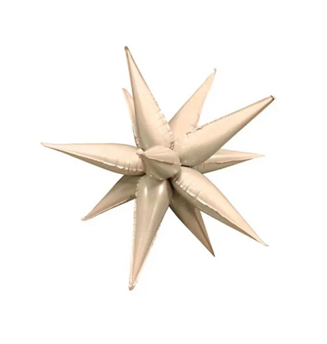 BALON FOLIE STEA 3D BEJ - 60 CM