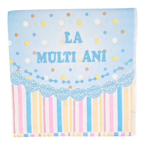 SET 20 SERVETELE BLEU - LA MULTI ANI