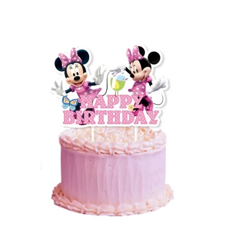TOPPER PENTRU TORT MINNIE MOUSE ROZ