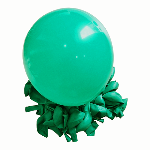 SET 10 BALOANE LATEX VERDE VINTAGE - 30 CM - NOU
