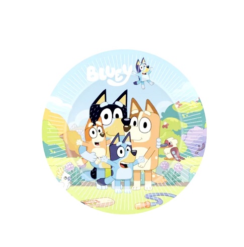 SET 10 FARFURII BLUEY - 18 CM