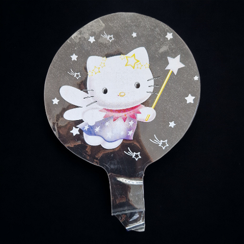 BALON BOBO TRANSPARENT CU IMPRIMEU HELLO KITTY - 45 CM