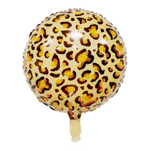 BALON FOLIE ROTUND TEMATICA SAFARI - LEOPARD 45 CM
