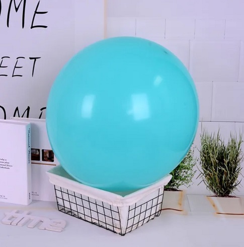 BALON LATEX JUMBO BLUE TIFFANY - 50 CM