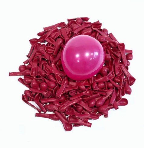 SET BALOANE LATEX DARK ROSE RED - 30 CM