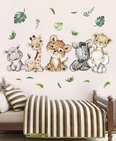 STICKER DECORATIV PENTRU PERETE – ANIMALUTE SAFARI MODEL 8