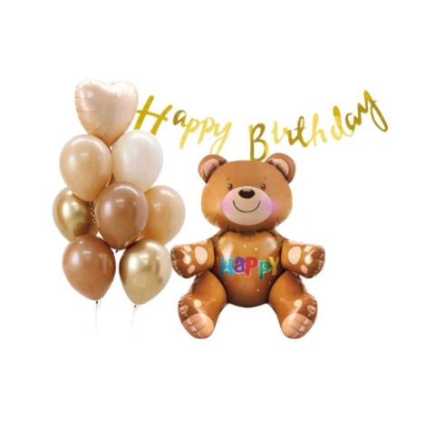 SET ARANJAMENT BALOANE HAPPY BIRTHDAY - URS 4D