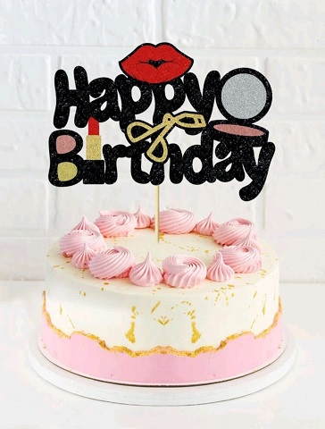 TOPPER PENTRU TORT HAPPY BIRTHDAY MAKE UP