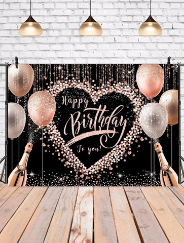 BACKROUND TEXTIL PENTRU ARANJAMENT ARCADA HAPPY BIRTHDAY - COD 103