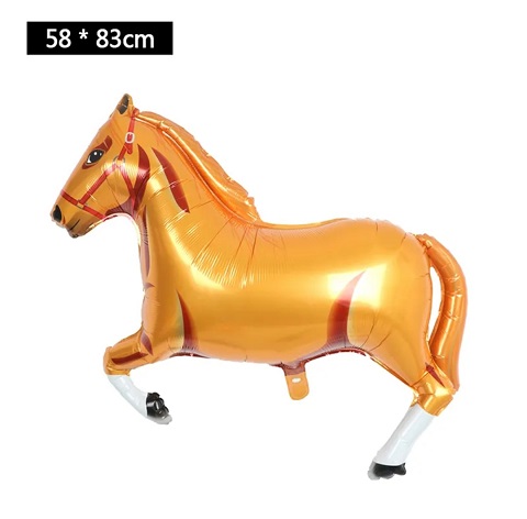 BALON FOLIE PERSONAJ CAL DE CURSE MARO DESCHIS 82 CM