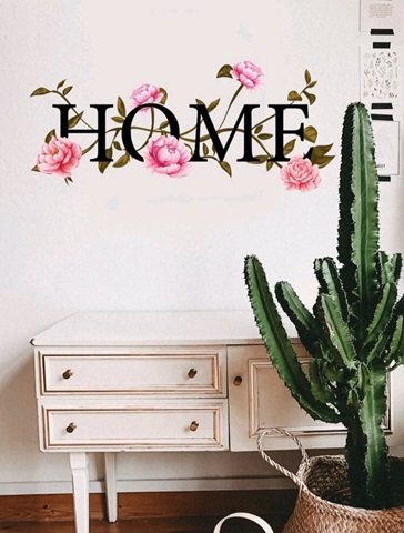 STICKER DECORATIV PENTRU PERETE - HOME - COD 180