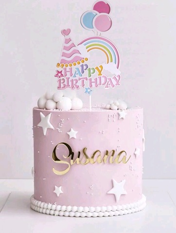 TOPPER PENTRU TORT HAPPY BIRTHDAY - CURCUBEU