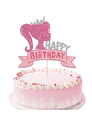 TOPPER PENTRU TORT HAPPY BIRTHDAY - BARBIE