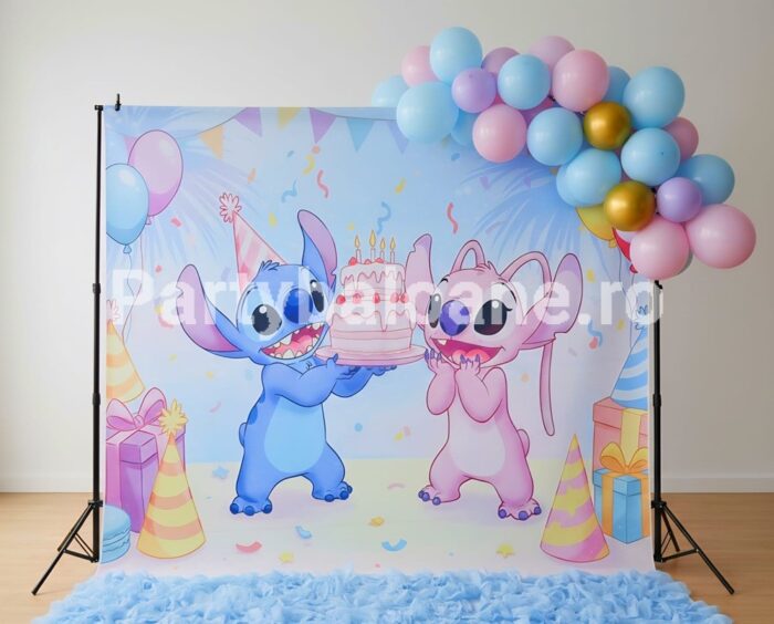 BACKROUND TEXTIL PENTRU ARANJAMENT ARCADA STITCH SI LILO COD 171