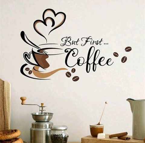 STICKER DECORATIV PENTRU PERETE - COFFE COD 241B
