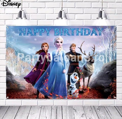 BACKGROUND TEXTIL PENTRU ARANJAMENT ARCADA FROZEN ANA SI ELSA COD 175