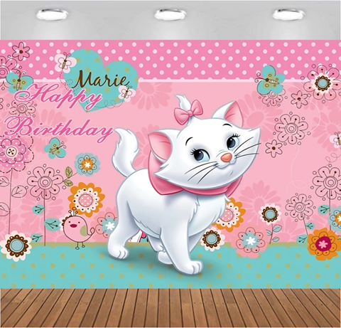 BACKGROUND TEXTIL PENTRU ARANJAMENT ARCADA PISICA MARIE COD 183