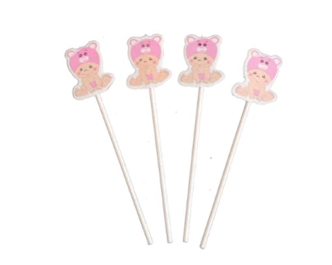 SET 4 TOPPERE PENTRU TORT BEBE FETITA