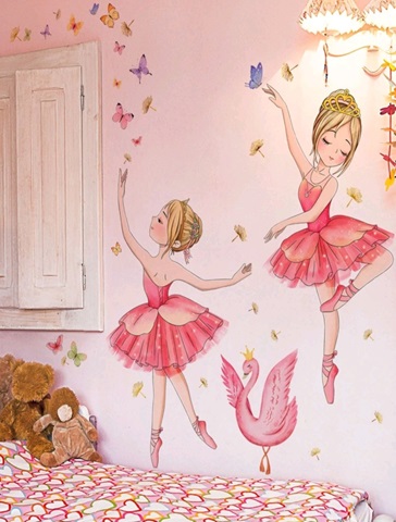 STICKER DECORATIV PENTRU PERETE - BALERINE COD 299