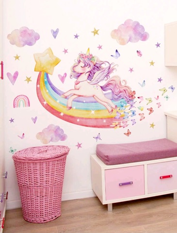 STICKER DECORATIV PENTRU PERETE - UNICORN COD 281