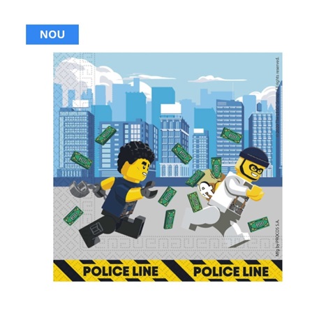 Set 20 servetele party Lego City 33x33cm
