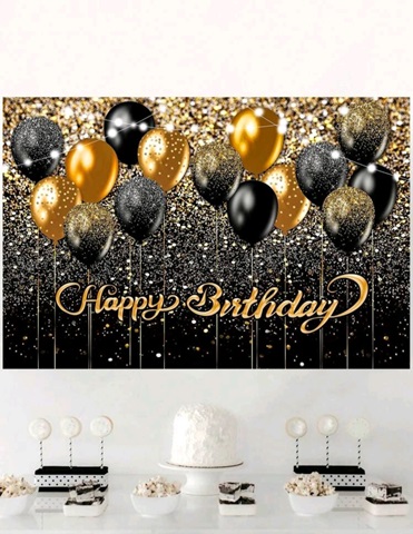 BACKGROUND TEXTIL PENTRU ARANJAMENT ARCADA HAPPY BIRTHDAY COD 197
